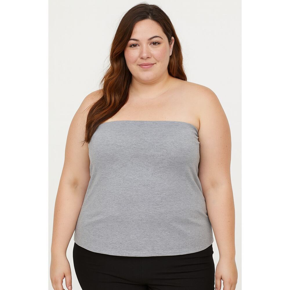 NWT BP sz 3X grey tube top minimalist summer beach swim cover up NEW